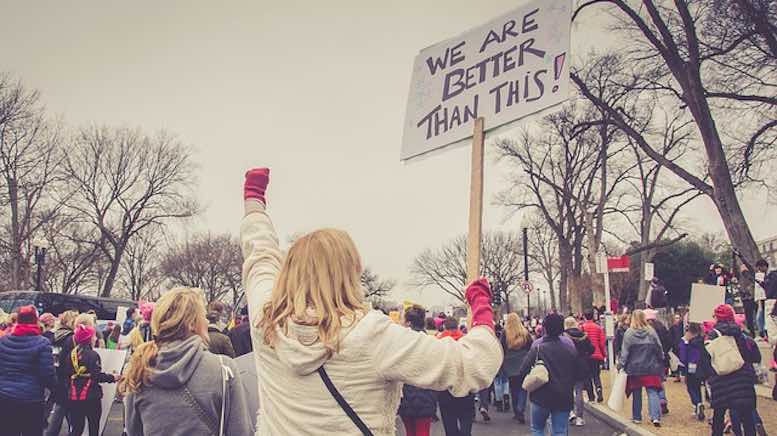 people-crowd-demonstraton-protest-placard-banner