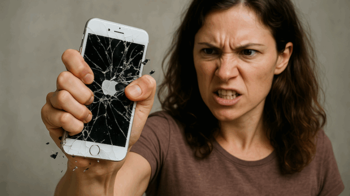 woman-crushes-iphone-in-hand