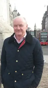Andy Gent with Big Ben in background